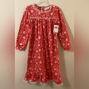 Christmas candy cane nightgown NWT